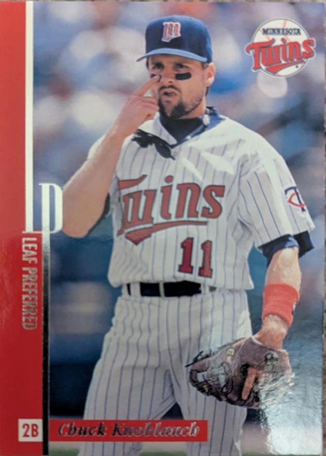 Chuck Knoblauch #16 Baseball Cards 1996 Leaf Preferred