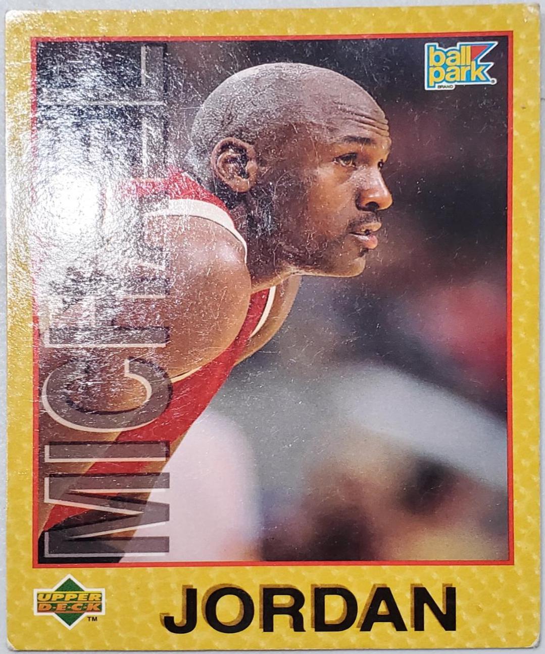 Michael Jordan #3 Basketball Cards 1996 Upper Deck Ballpark Jordan