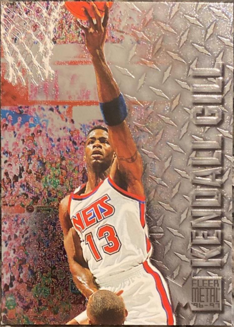 Kendall Gill #191 Basketball Cards 1996 Fleer Metal