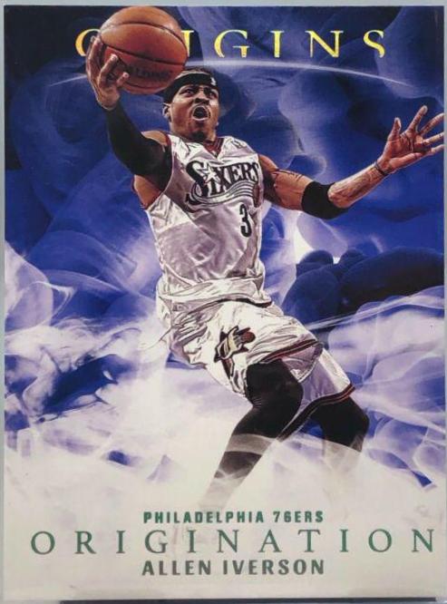 Allen Iverson #9 Basketball Cards 2021 Panini Origins Origination