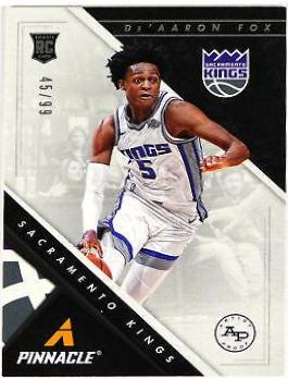 DE'Aaron Fox #258 Basketball Cards 2017 Panini Chronicles