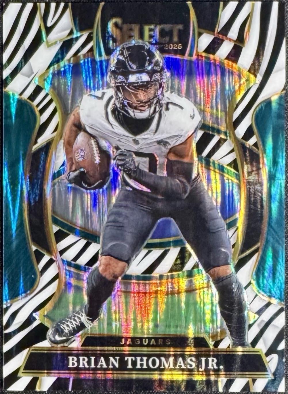 Brian Thomas Jr. [Zebra Prizm Shock] #30 Prices | 2025 Panini