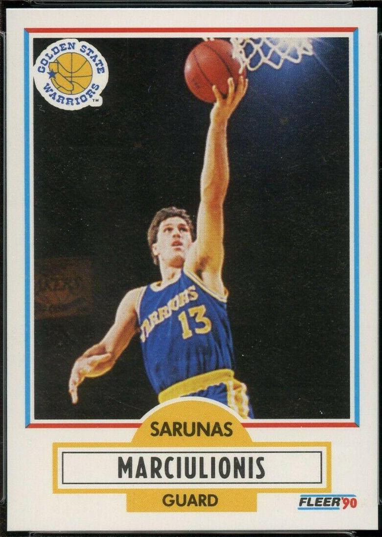 Sarunas Marciulionis #65 Basketball Cards 1990 Fleer