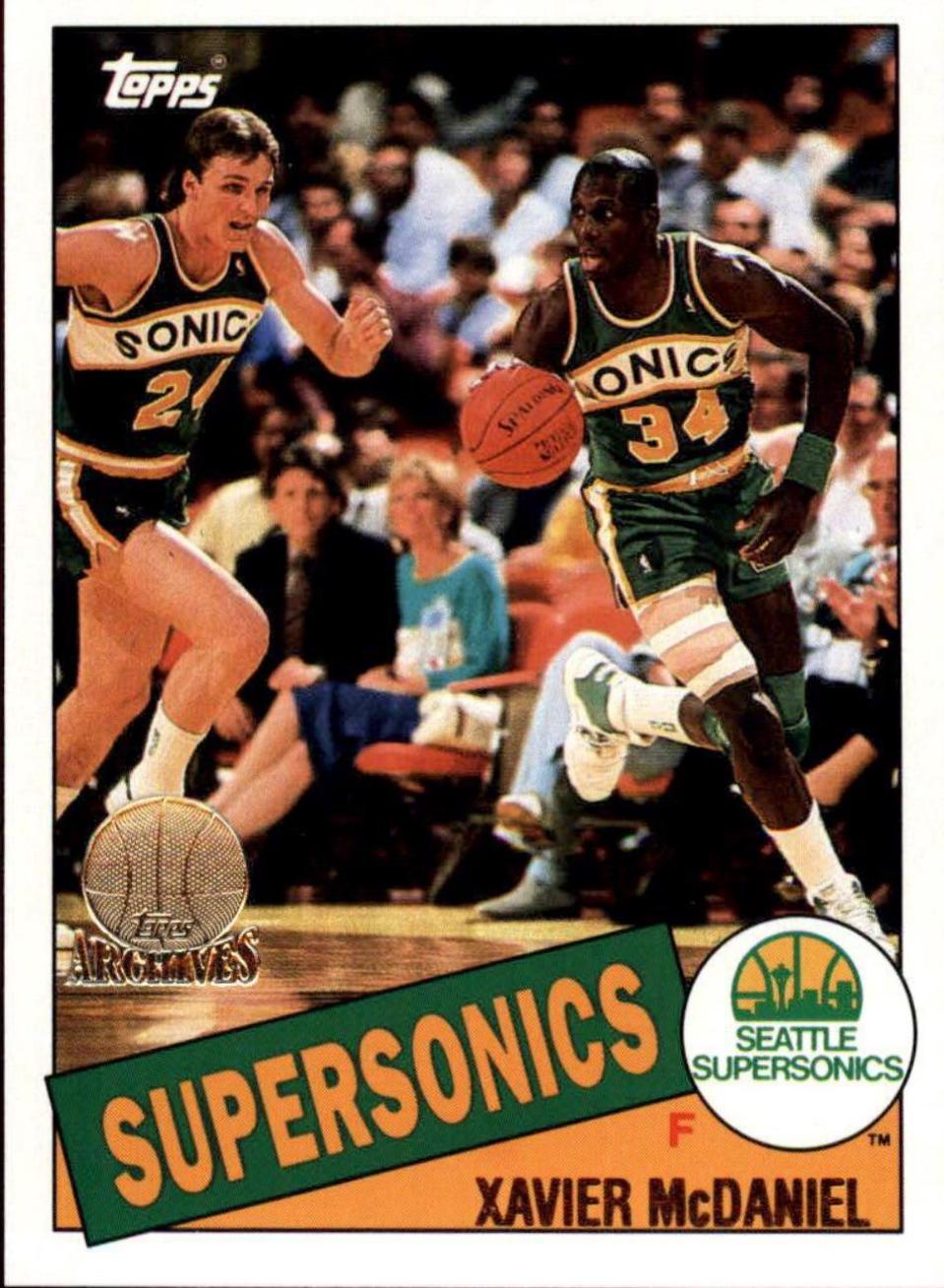 Xavier McDaniel Gold #69 Basketball Cards 1992 Topps Archives