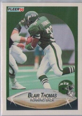 Blair Thomas #U-78 1990 Fleer Update Football