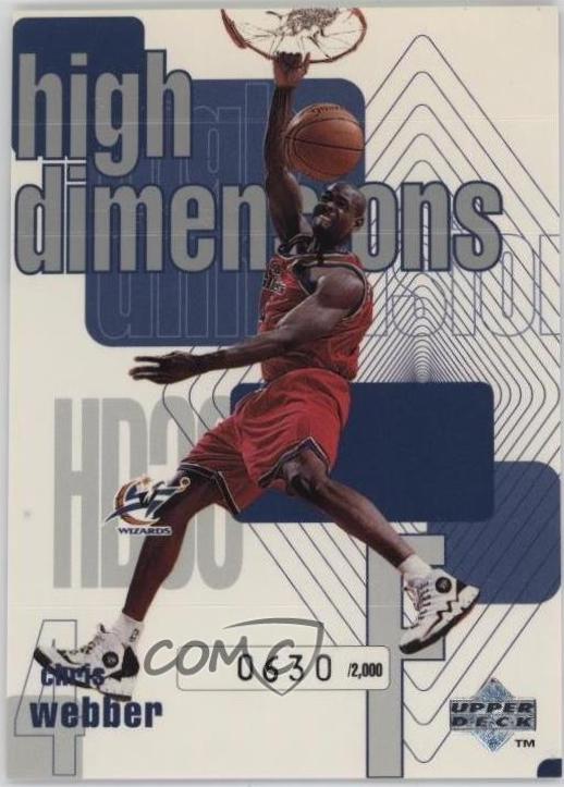 Chris Webber #HD30 Basketball Cards 1997 Upper Deck High Dimensions