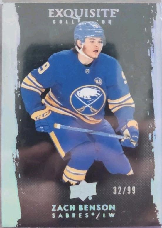 Zach Benson #EB-ZB 2023 Upper Deck The Cup Exquisite Collection Black Hockey