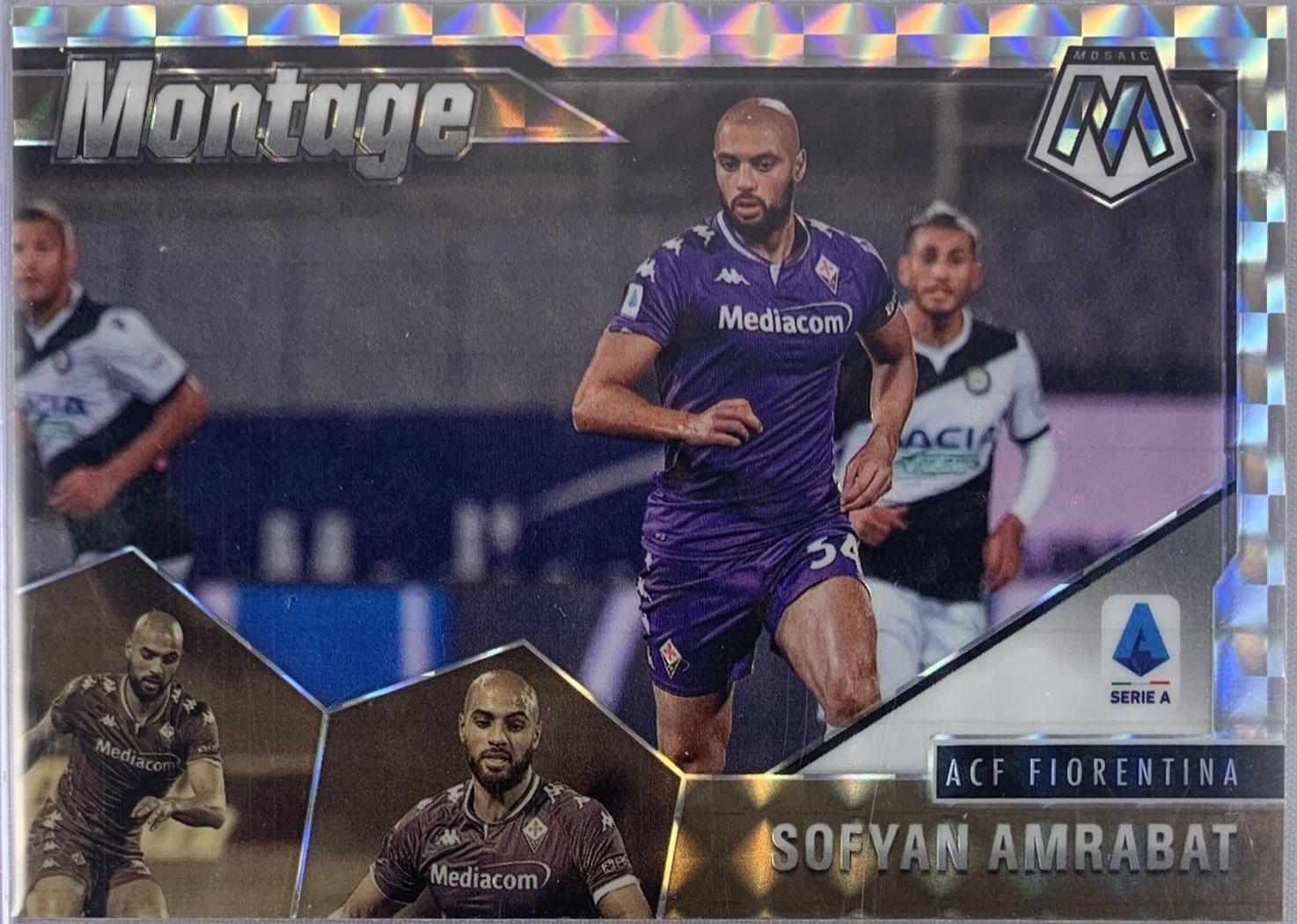 Sofyan Amrabat #2 2020 Panini Mosaic Serie A Montage