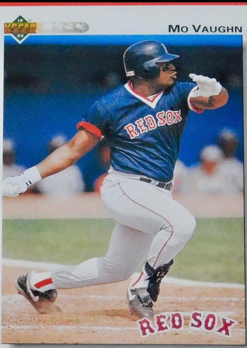 Mo Vaughn #445 Baseball Cards 1992 Upper Deck