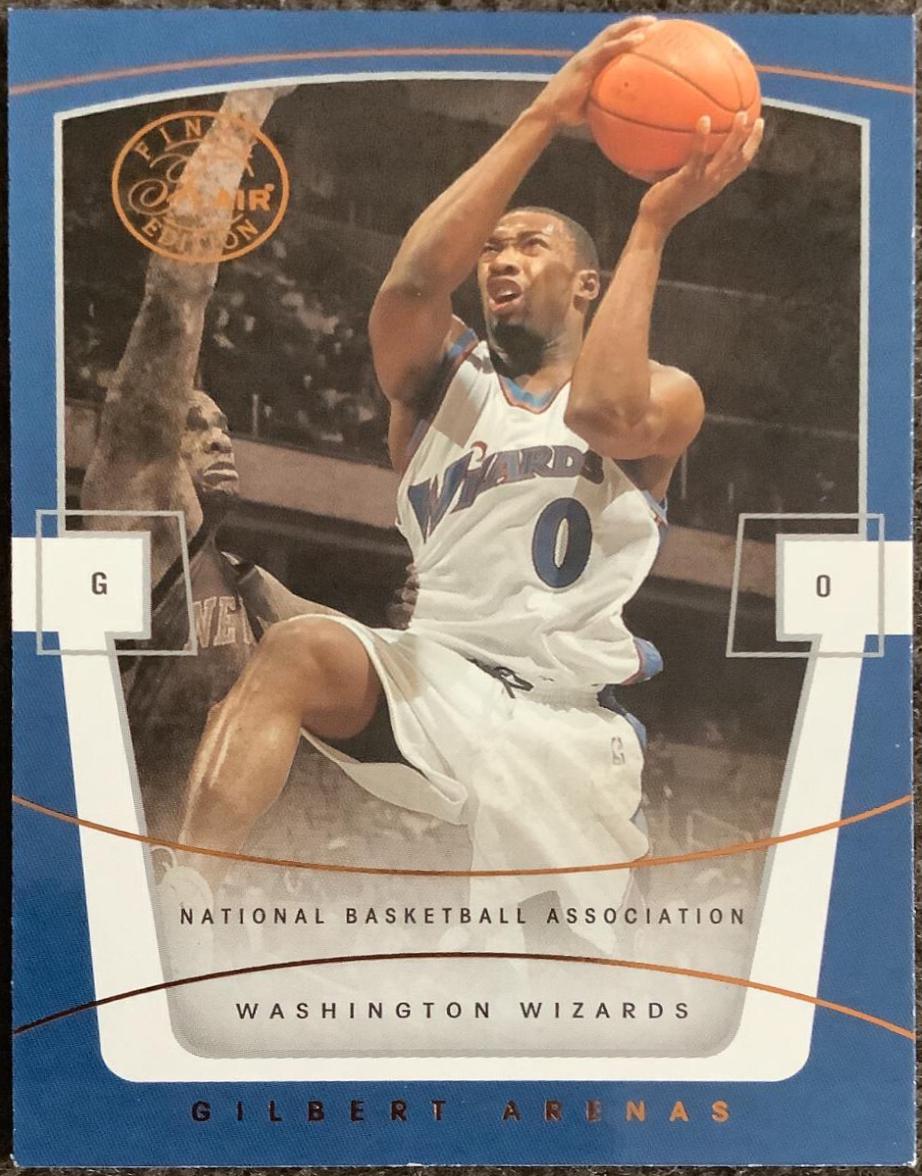 Gilbert Arenas #64 Basketball Cards 2003 Flair Final Edition