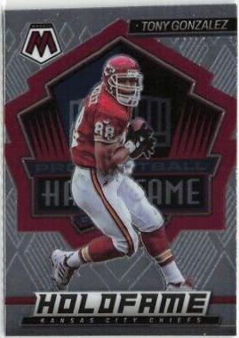 Tony Gonzalez #HF-13 Football Cards 2022 Panini Mosaic HoloFame