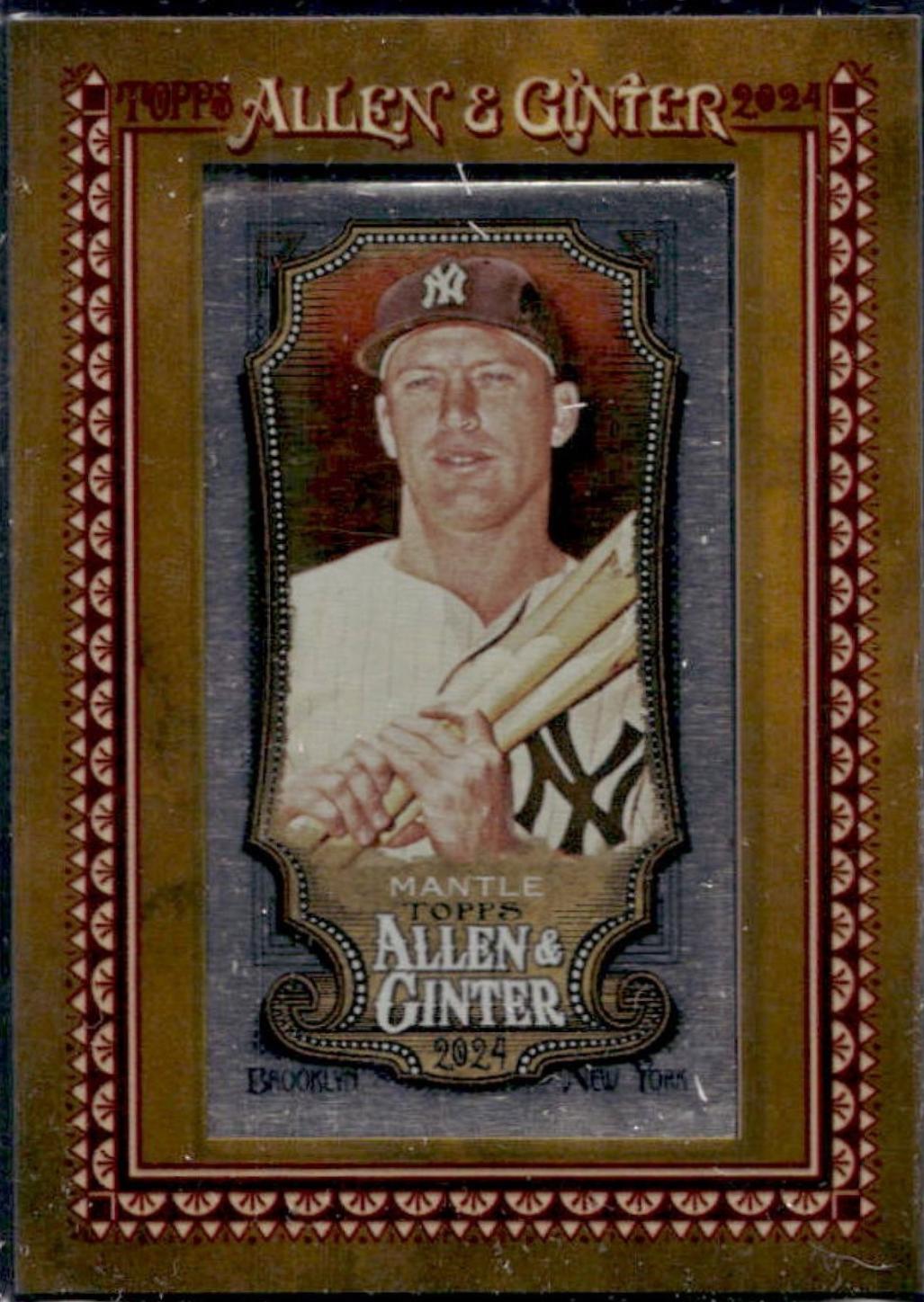 Mickey Mantle #142 2024 Topps Allen & Ginter Metal Mini Baseball