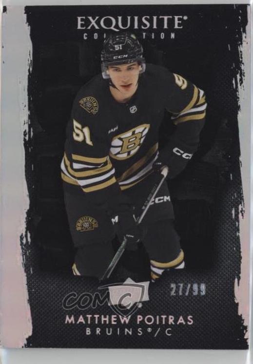 Matthew Poitras #EB-PO 2023 Upper Deck The Cup Exquisite Collection Black Hockey