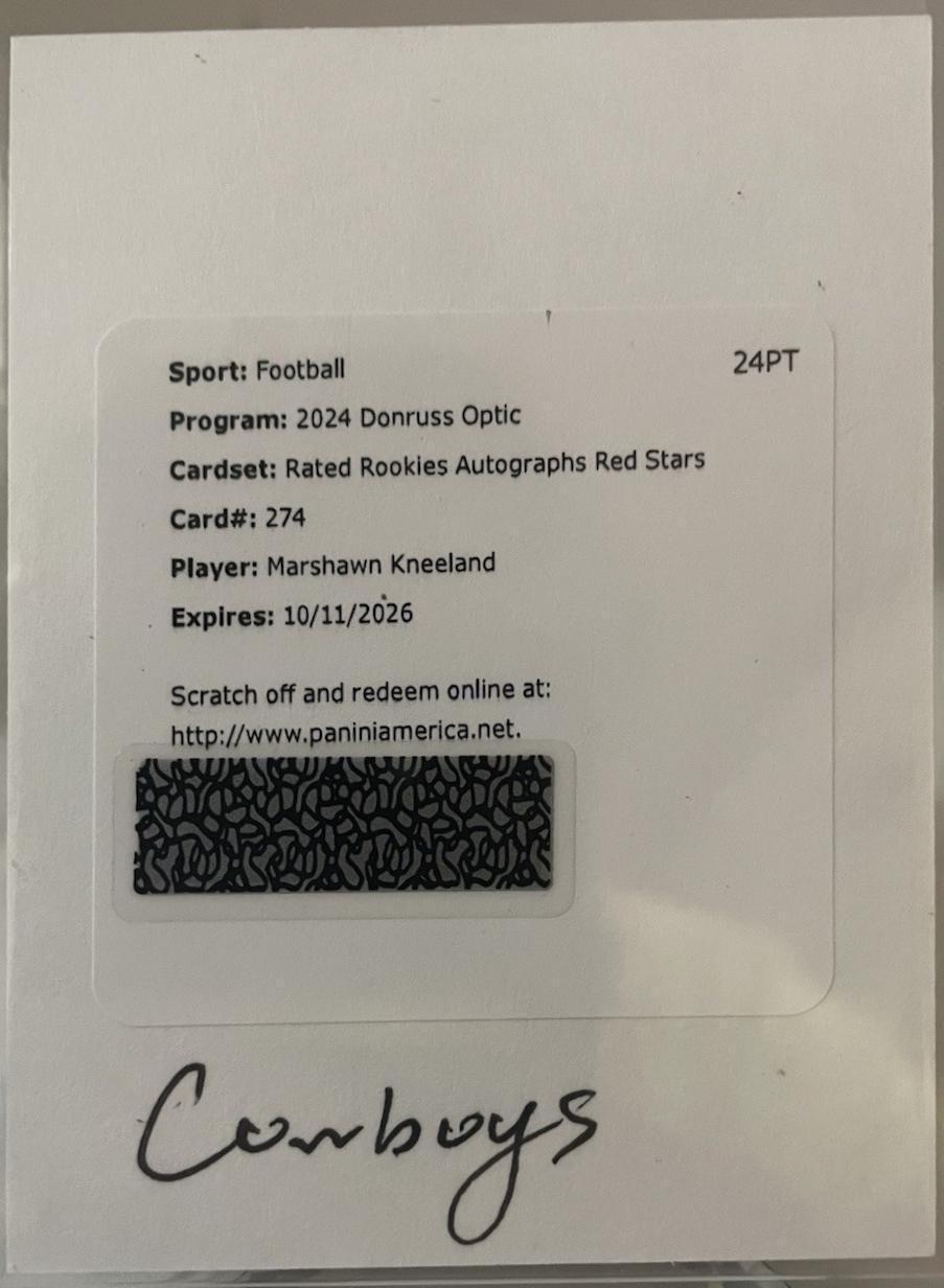 Marshawn Kneeland [Red Stars] #274
