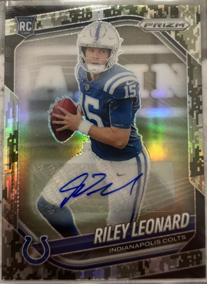 Riley Leonard [Autograph Camo] #342 Prices | 2025 Panini Prizm ...