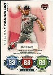 Stephen Strasburg [Code Card] Baseball Cards 2010 Topps Attax Prices