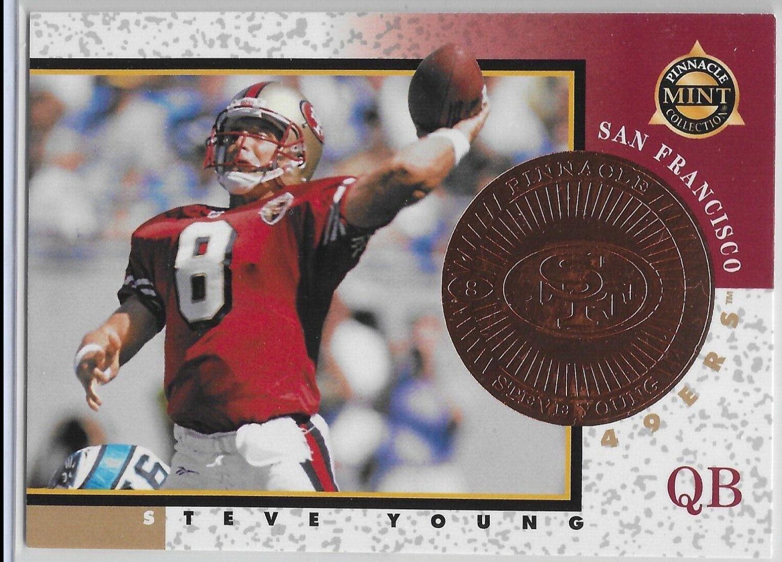 Steve Young #6 Football Cards 1997 Pinnacle Mint Collection