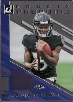 Marquise Brown #RPJ 12 Football Cards 2019 Donruss Rookie Phenoms Jerseys