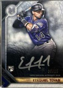 Ezequiel Tovar #MFA-ET 2023 Topps Museum Collection Framed Autographs Baseball