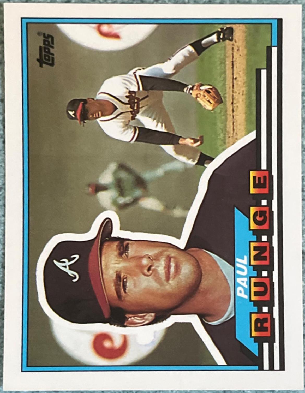 Paul Runge #23 Baseball Cards 1989 Topps Big