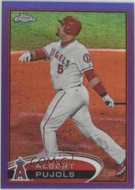 Albert Pujols [Facing Right Purple Refractor] #80