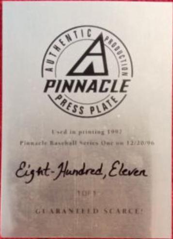 Mike Piazza #8 of 10 Baseball Cards 1997 Pinnacle Shades