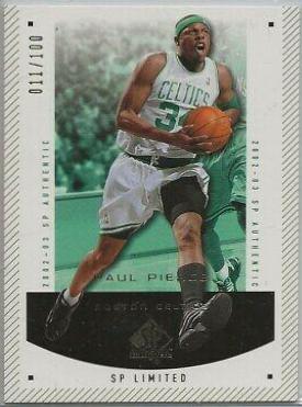Paul Pierce SP Limited #5 Basketball Cards 2002 SP Authentic