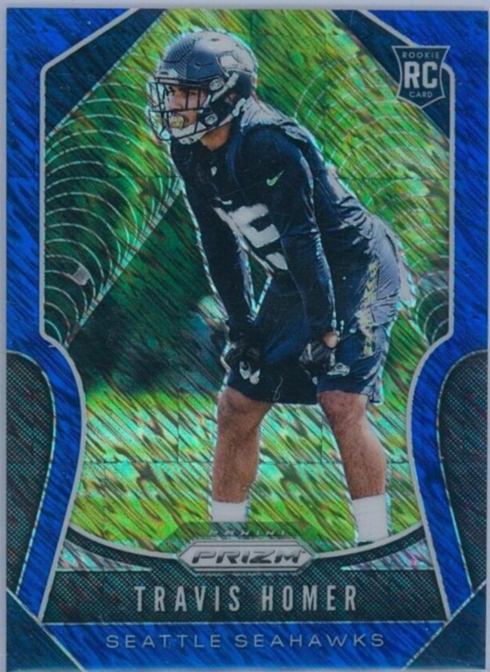 Travis Homer [Autograph Blue Shimmer Prizm] #340