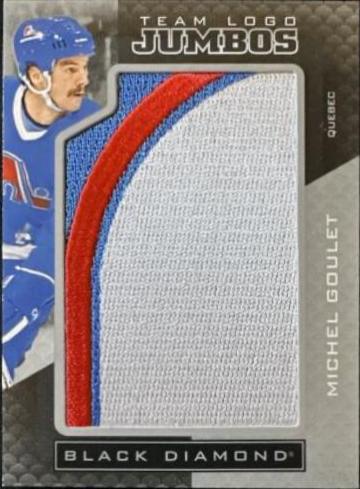 Michel Goulet #TLQN-MG 2021 Upper Deck Black Diamond Team Logo Jumbo Patches Hockey