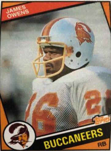 James Owens #369 Football Cards 1984 Topps