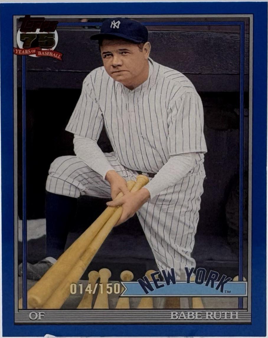 Babe Ruth [Blue] (2026 Topps Series 2 1991)