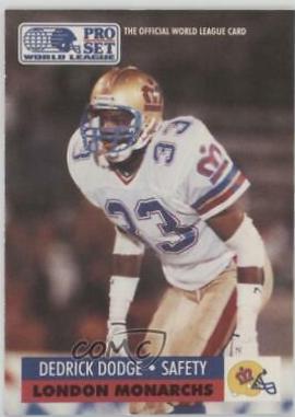 Dedrick Dodge #75 1991 Pro Set Wlaf Football