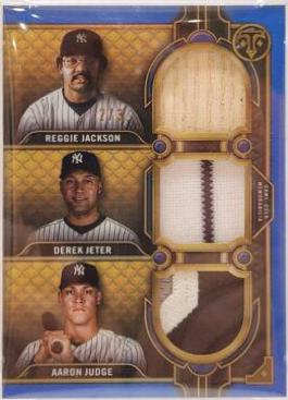 Derek Jeter, Aaron Judge, Reggie Jackson [Sapphire] #RCC-JJJ