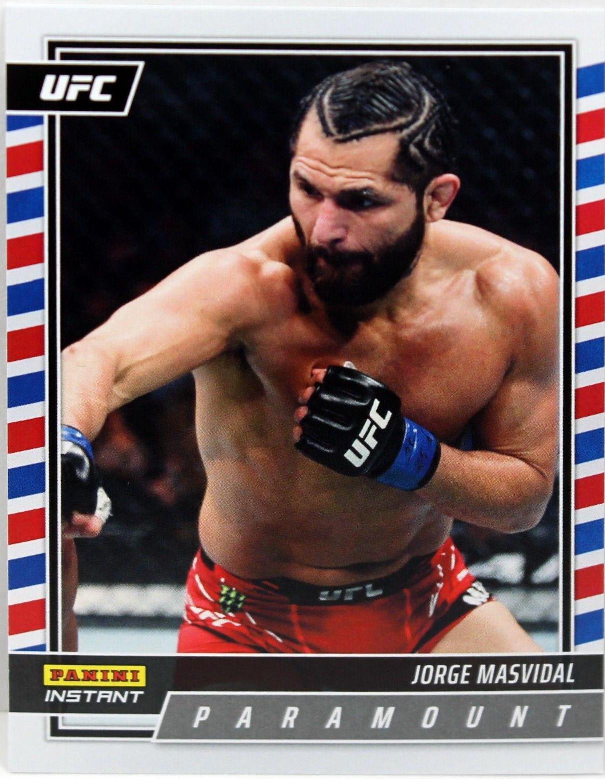 Jorge Masvidal #P19 Ufc Cards 2022 Panini Instant UFC Paramount