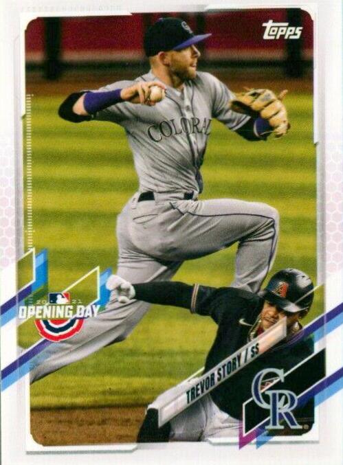 Trevor Story #6 Baseball Cards 2021 Topps Opening Day