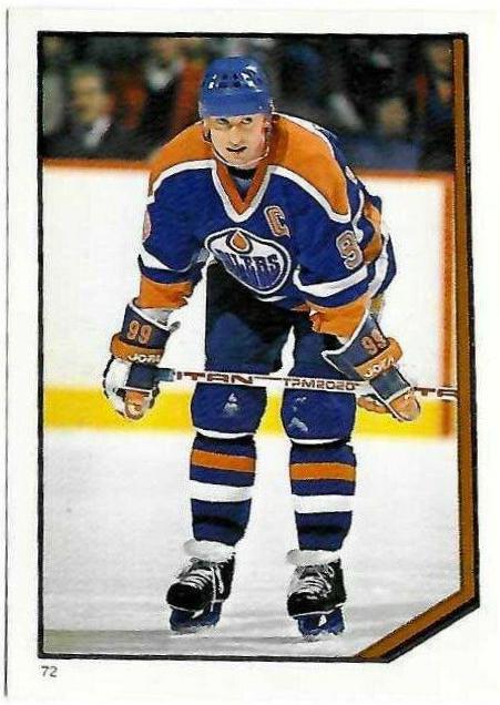 Wayne Gretzky #72 Hockey Cards 1986 O-Pee-Chee Sticker