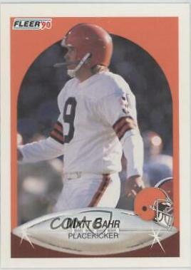 Matt Bahr #47 Football Cards 1990 Fleer