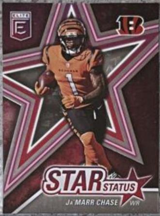 Ja'Marr Chase #SS10 Football Cards 2022 Panini Donruss Elite Star Status