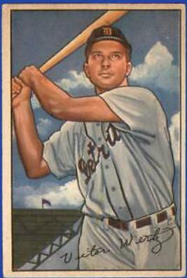 Vic Wertz #39 Baseball Cards 1952 Bowman