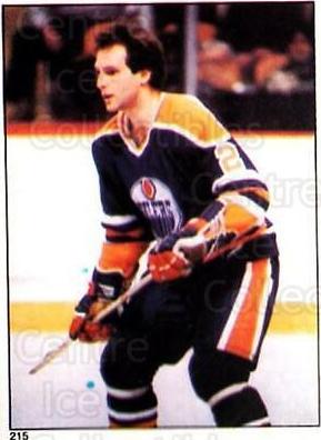 Lee Fogolin #215 1981 O Pee Chee Sticker Hockey