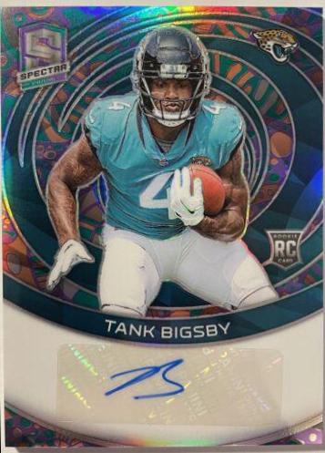 Tank Bigsby #8 Football Cards 2023 Panini Spectra Rookie Autograph Psychedelic