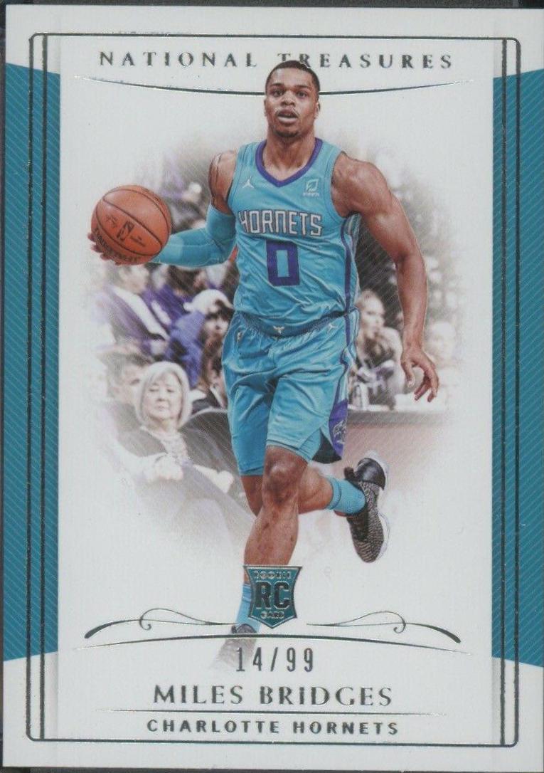Miles Bridges #56 Basketball Cards 2018 Panini National Treasures