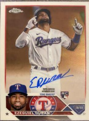 Ezequiel Duran #RA-EDU Baseball Cards 2023 Topps Chrome Rookie Autographs