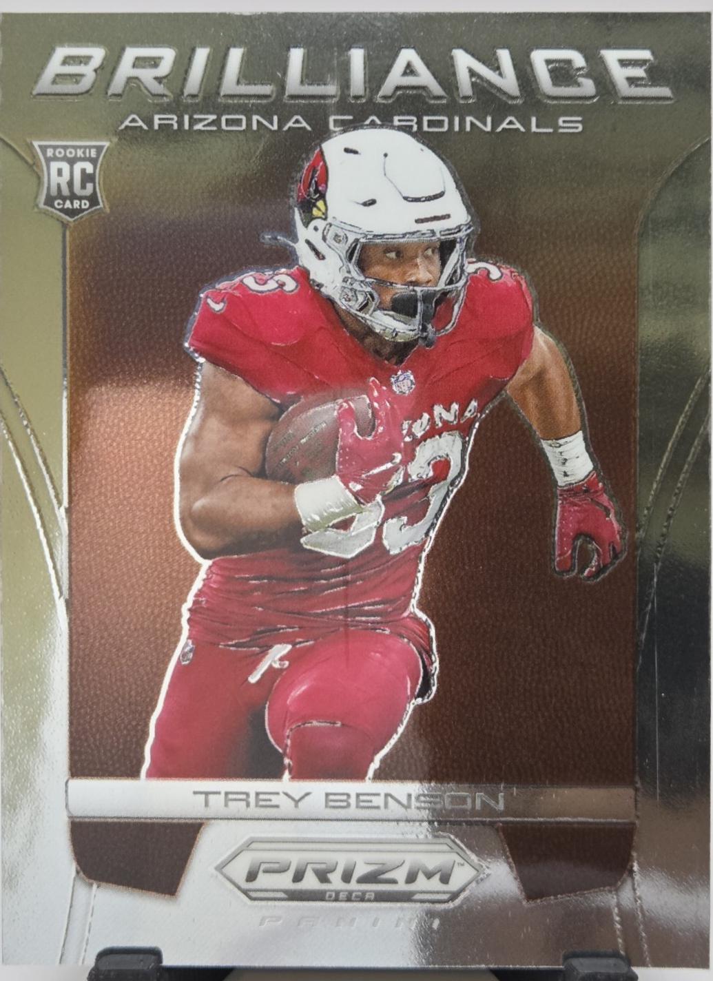 Trey Benson #5 Football Cards 2024 Panini Prizm Deca Brilliance
