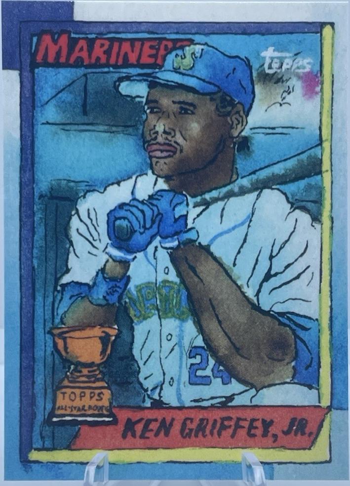 Ken Griffey Jr. [Paint Splatter Back] #17