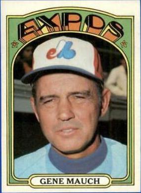 Gene Mauch #276 Baseball Cards 1972 Topps