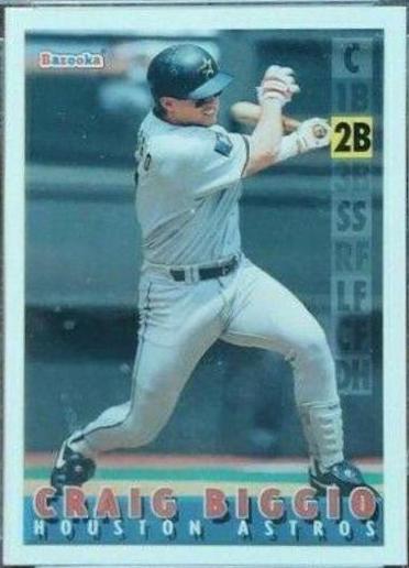 Craig Biggio #33 Baseball Cards 1995 Bazooka