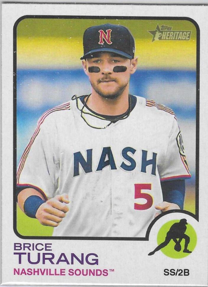 Brice Turang #38 2022 Topps Heritage Minor League Baseball