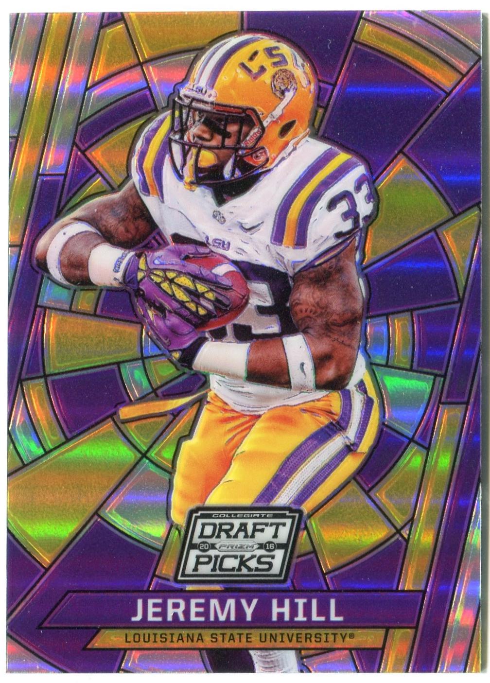 Jeremy Hill #43 2016 Panini Prizm Draft Picks Stained Glass Football