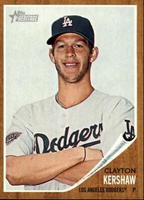 Clayton Kershaw #5 Baseball Cards 2011 Topps Heritage